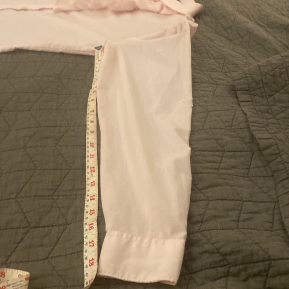 Vintage pink ruffle collar button down blouse - Picture 9 of 10